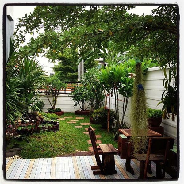 จัดสวนหลังบ้าน จัดสวนหลังบ้าน