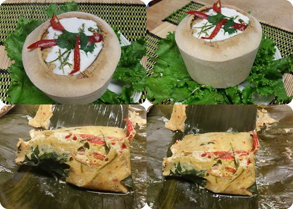 ห่อหมกทะเลในลูกมะพร้าว ห่อหมกทะเลในลูกมะพร้าว