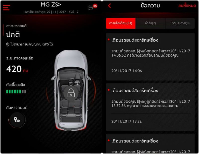 MG ZS ปี 2018 MG ZS ปี 2018