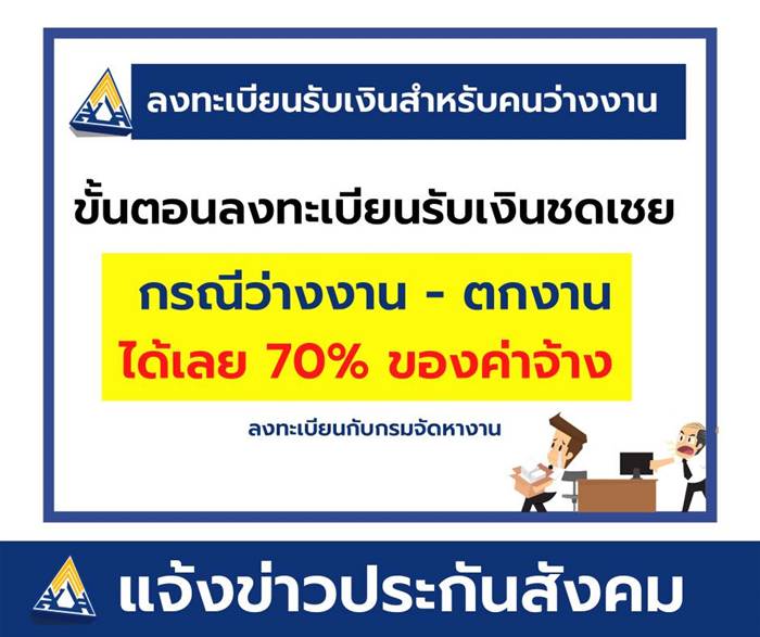 ลงทะเบียนว่างงาน ลงทะเบียนว่างงาน