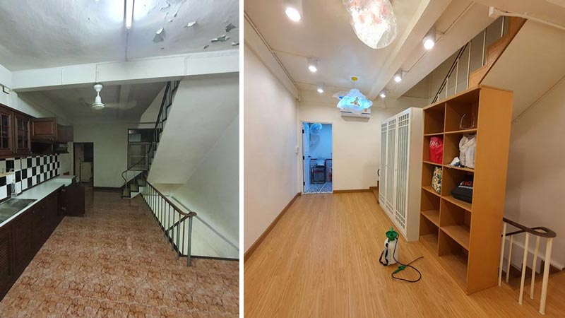 รีโนเวทบ้านตึกแถว 6 ชั้น รีโนเวทบ้านตึกแถว 6 ชั้น