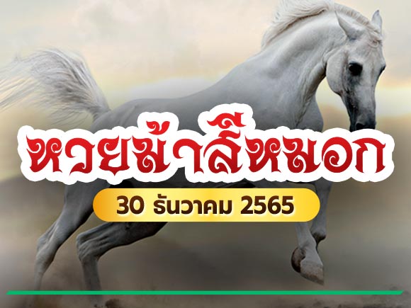 เลขเด็ดหวยม้าสีหมอก 30/12/65 หวยม้าสีหมอก