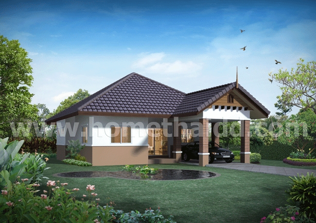 แบบบ้านชั้นเดียว 3 ห้องนอน 2 ห้องน้ำ แบบบ้านชั้นเดียว 3 ห้องนอน 2 ห้องน้ำ
