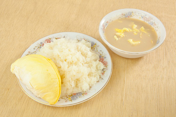ข้าวเหนียวทุเรียน หวานอร่อย กลิ่นหอมชวนชิม ข้าวเหนียวทุเรียน หวานอร่อย กลิ่นหอมชวนชิม